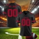 thumbnail image 4 of Camiseta de fútbol americano personalizada San Francisco 49ers Camiseta de fútbol con nombre y número de equipo impresa personalizada para hombres, mujeres, jóvenes y niños, 4 of 5