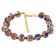 thumbnail image 2 of GlassOfVenice Murano Glass Mosaic Bracelet - Transparent Purple, 2 of 4
