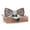 White, variant on Men's Wooden Bow Tie Handkerchief Set Hollow Carved Walnut for Wedding Party