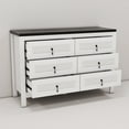 thumbnail image 6 of Twin Fins Modern 48-Inch White 6-Drawer Accent Sideboard Cabinet, 6 of 8