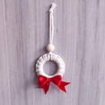 thumbnail image 4 of Corona de Navidad WEIHJMXG Mini adorno de corona tejida para árbol de Navidad, 4 of 5