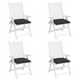 thumbnail image 3 of vidaXL Chair Cushion Set of 4 Black Oxford fabric (100% polyester), 3 of 6