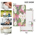 thumbnail image 6 of Yayeee 100% Cotton Hand Towels for Bathroom 16" x 28" Kitchen Towel, White Flowers, 6 of 7