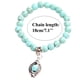 thumbnail image 3 of Turquesa pulseras elásticas pulsera unisex pulsera pulsera de yoga pulsera azul pulsera de piedras preciosas Turquesa joyería pulsera de piedra natural, 3 of 6