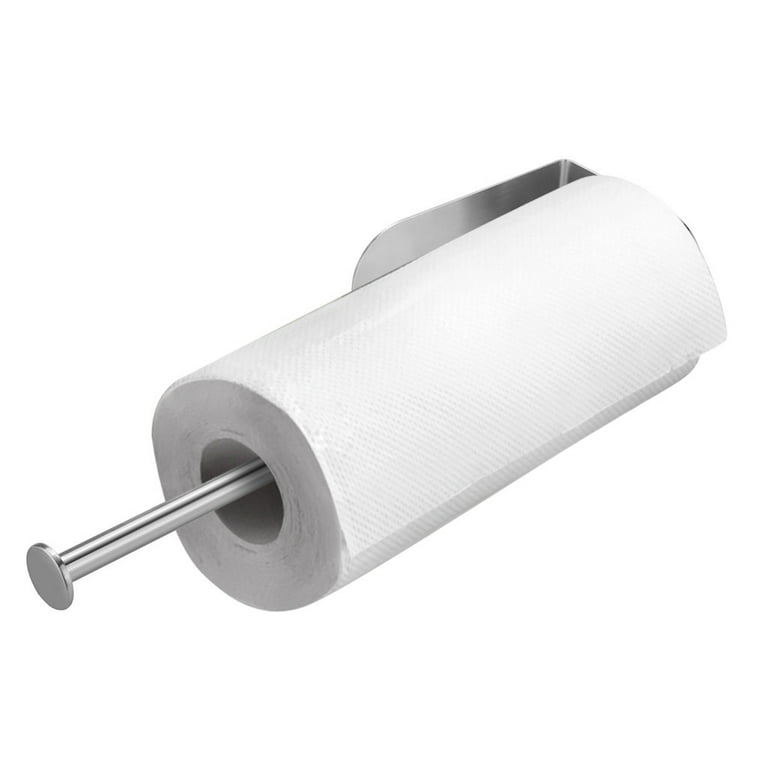 Kitchen Roll Holder Self Adhesive Aluminum Paper Towel Holder Under Cabinet Kitchen  Roll Towel Holder No Drilling,1 Pcs,black