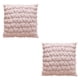 thumbnail image 4 of 2 fundas de almohada de felpa, cuadradas, para decoración del hogar, 45 x 45 cm Rosa, 4 of 9