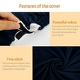 thumbnail image 3 of 2PCS Wingback Chair Slipcovers Sofa Cover Furniture Protector Couch Soft Wing Stretch Spandex Cover Elastic Bottom Armchair Seat Cushion Covers Stretch, 3 of 11