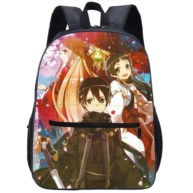 Mochila escolar Swords Online Anime School para niños
