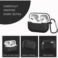 thumbnail image 3 of Airpods Pro Case Cover , Airpod Pro Case Silicone Soft Shockproof Airpod Pro Case Cover Protective Cover With Keychain For Women Men Compatible With Apple Airpods Pro Charging Case, Led Visible(Black), 3 of 8