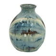 thumbnail image 6 of CC Home Furnishings Abstract Curved Ceramic Vase - 11" - Blue and White, 6 of 9
