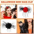 thumbnail image 5 of ¡Gran oferta! Horquilla con forma de rosa de mano esqueleto de Terror, vestido de baile extraño para Halloween, decoración con Clip LATERAL de malla, 5 of 5