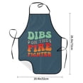 thumbnail image 3 of Dibs on the Firefighter Apron, Inspirational Gifts for Men Women, Funny Apron, Chef Bib with Pockets, Waterproof Work Apron for BBQ Kitchen Crafting Gardening, 3 of 9