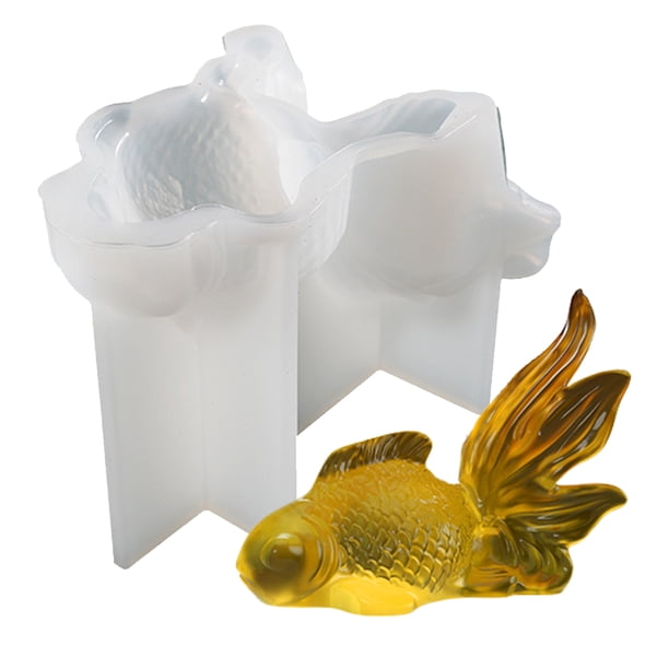 DQrwqpou Moldes Silicona 3D Goldfish para Fundición Resina Epoxi Manualidades