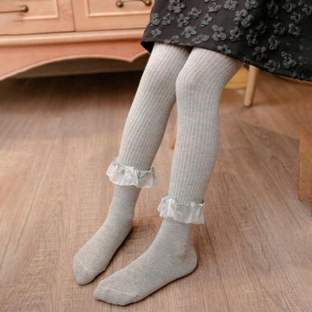 

Baby Girl Tights Infant Leggings Toddler Stocking Pants Solid WarmLeggings Lace Princess Cotton Socks