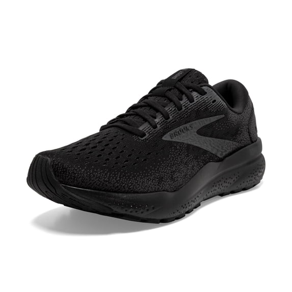 Brooks Men’s Ghost 16 Neutral Running Shoe - Black/Black/Ebony - 10.5 Medium