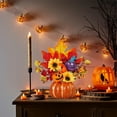 thumbnail image 5 of Deeceymbur Halloween Table Decor with Simulated Pumpkin Leaves for Festive Autumn Thanksgiving Home Party Centerpiece, 5 of 6