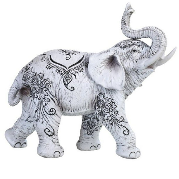 Decorative White Elephant Figurine