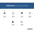 thumbnail image 3 of Tremont Collection One-Light Stainless Steel and Clear Seeded Glass Farmhouse Style Hanging Mini-Pendant Light, 3 of 9