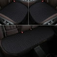 thumbnail image 2 of Car Seat Cushion Car Seat Protector Set of 3 - Universal Front and Rear Seat Covers for Cars SUVs Trucks - Non-Slip Breathable Cotton Linen with Storage Pouch, 2 of 5