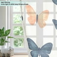 thumbnail image 4 of Yayeee Window Curtains Set of 2 for Living Room Light Filtering 63"x42", Orange Butterflies, 4 of 7
