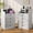 Gray, variant on Afuhokles Nightstand with Charging Station, Bedside Table with 4 Drawers,End Table with Hutch, Black