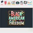thumbnail image 5 of Decorative Design Black American Freedom Colorful Theme Freedom Celebration Equality Awareness for Cultural Events Memorial Day Independence Day, 5 of 8