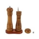 thumbnail image 2 of Molinillos de pimienta de madera, núcleo de molienda de cerámica ajustable con Base, molinillo de pimienta para sal y comino, 2 uds., 2 of 9