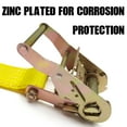 thumbnail image 3 of KJE E-Track Ratchet Straps (4 Pack) - 2" x 20' Heavy Duty Cargo Tie-Downs - 4,500LBS Capacity - for Cargo Vans, Trucks & Trailers - Standard E Track Fitting, 3 of 5