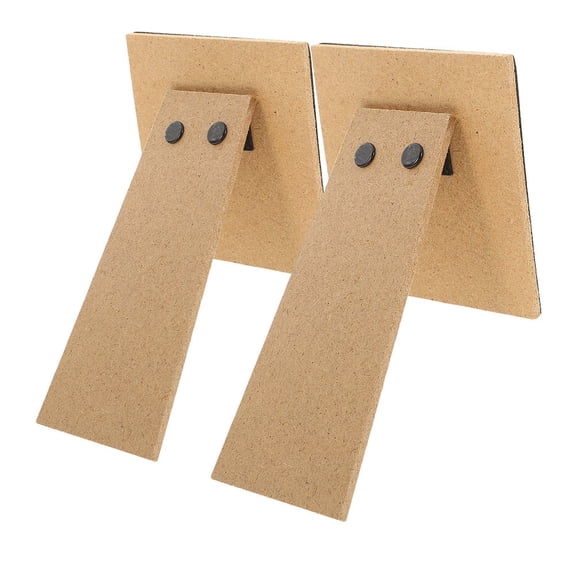 Raindrops 2-Pack Wooden Picture Frames with Easel Stand and Adhesive for Wall Mounting or Tabletop Home Decor Display