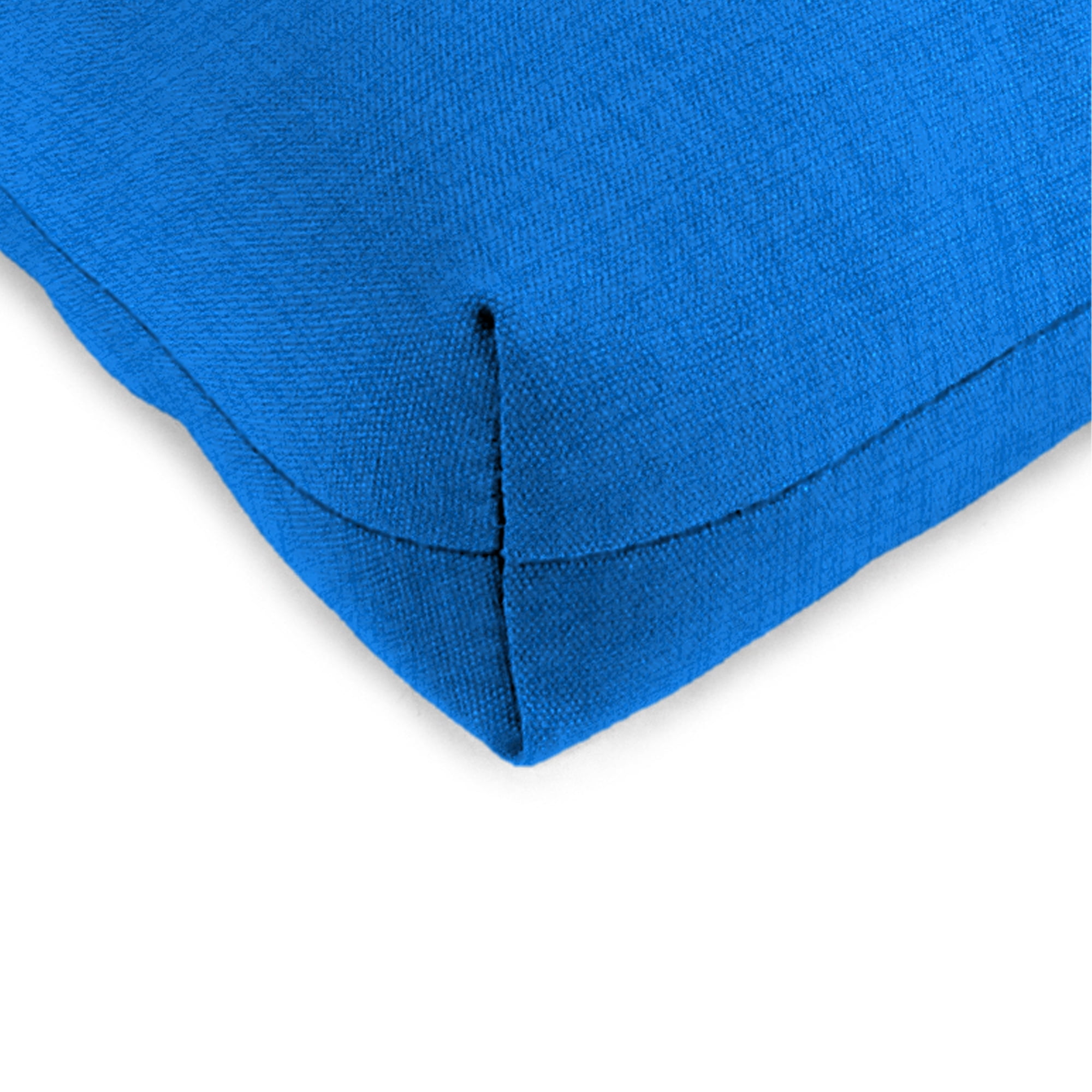 Jordan Manufacturing 18" x 18" Celosia Princess Blue Crosshatch Square Tufted Contoured Outdoor Wicker Seat Cushion (2 Pack)