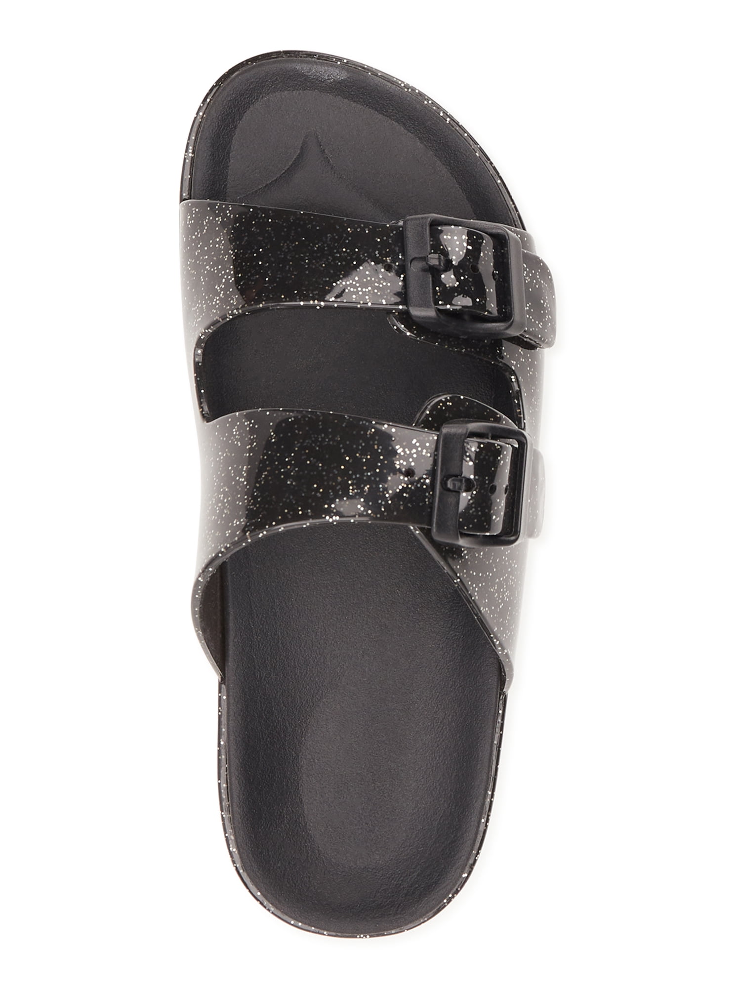 Wonder Nation Little and Big Girls Jelly Two Buckle Sandals