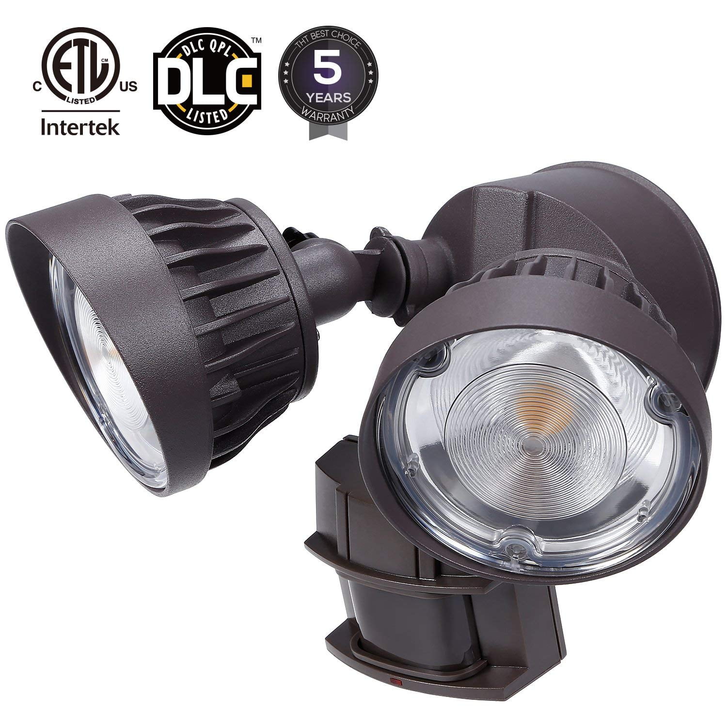 LEONLITE 30W DualHead Motion Activated LED Security Light with