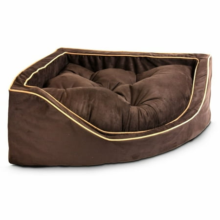 Snoozer Luxury Overstuffed Corner Dog Bed