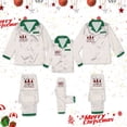 thumbnail image 6 of HNMKIU Father Son Matching Christmas Pajamas Family Sleepwear Sets Long Sleeve Silk Like Loungewear Outfit for Parents Kids Holiday Cozy Nightwear, 6 of 8
