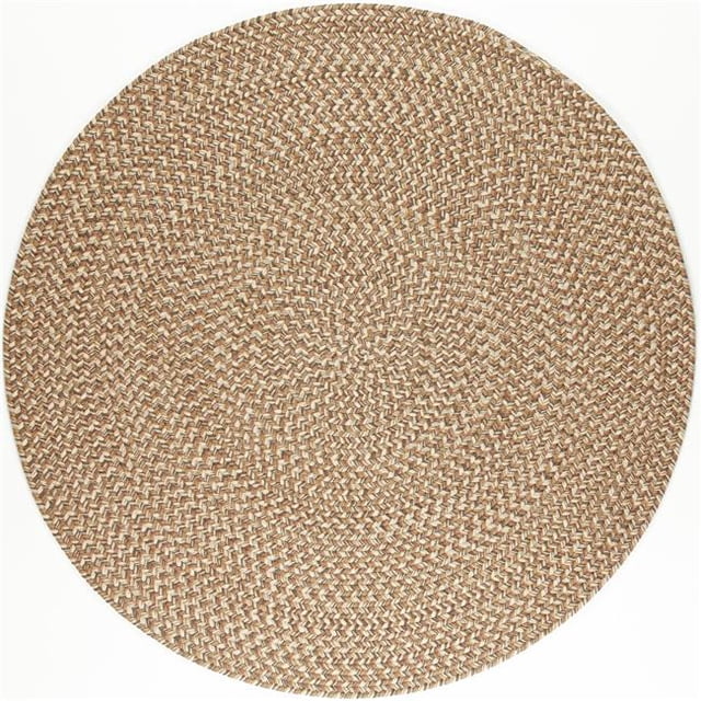 Rhody Rug CD56R096X096 8 ft. Camden Tweed Round Rug, Natural