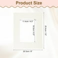 thumbnail image 2 of Uxcell 1Pcs Picture Mat 8"x10" Bevel Cut Frame Mattes for Display Art Measuring Cream, 2 of 7