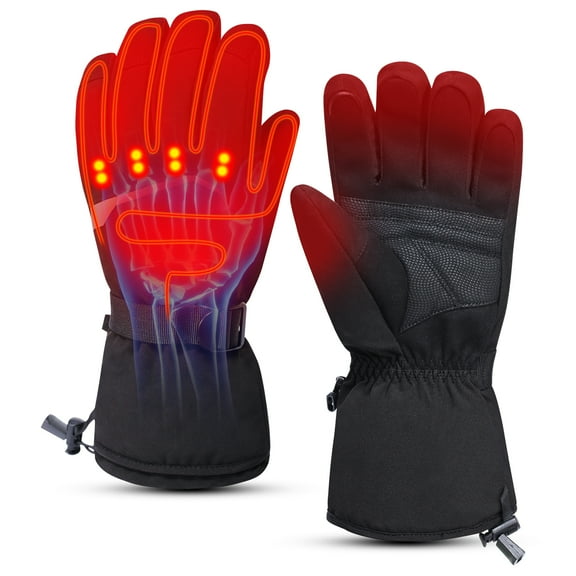 Savior Heat Men Women Winter Gloves Electric Heated Gloves 7.4V Hand Warmer ,Touch Screen Fingers, Riding Biking Skiing Fishing Working