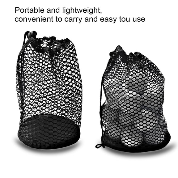 Fugacal Golf Storage Holder,Golf Ball Bag with Mesh Nylon Storage Holder Golf Pouch Poke Balls Collector, Golf Ball Pouch