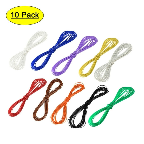 10 Pcs Wrapping Wire Tin Plated Copper Wire P N Dm 30 1000 30 Awg 3meters Length Walmart Com