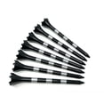 thumbnail image 3 of NorthPointe 3 ¼” Golf Tees Plastic – Black Tee with Silver Stripes - 100 Plastic Golf Tees in Bulk, 3 of 4