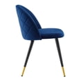thumbnail image 5 of Modway Cordial Performance Velvet Dining Chairs - Set of 2 in Navy, 5 of 9
