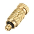 thumbnail image 4 of Unique Bargains Brass Misting Nozzle - 3/16-inch Threaded 0.2mm/ 0.008" Orifice Diameter Fogging Spray Head  Golden, 4 of 4