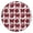 Red Football Helmets, variant on Red White Blue Baseballs and Stars Pattern Round Fitted Tablecloth with Elastic Edge,Dining Table Cover Waterproof,Outdoor Round Tablecloth for Camping,Dining,Indoor and Outdoor