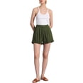 thumbnail image 2 of Allegra K Women's High Waist Shorts with Pockets Elastic Waist Casual Summer Denim Shorts, 2 of 5