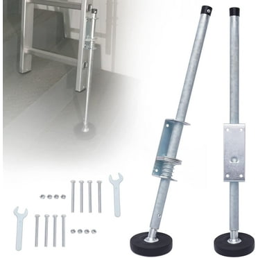 1 Pair Adjustable Ladder Leveler Stabilizer Extension Ladder Leg with No-Slip Base 330LBs Capacity