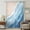 Navy Blue, variant on Turquoise Waves Coastal Sheer Curtains 45 Inches Long, Summer Beach Ocean Seaside Light Filering Curtains, Breathable Simi Curtain Privacy Drapes for Kitchen Bathroom Small Window Treatment