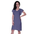 thumbnail image 5 of Moomaya Summer Casual Dress w/ V Neck Flounce Sleeves Knee Length Tshirt Dresses, 5 of 6