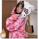 thumbnail image 1 of Sanrio Hello Kitty Zipper Cardigan Hoodie Y2K Cartoon Camouflage Blouse Sweatshirts Autumn Long Sleeve Sweater Jacket For Female, 1 of 4