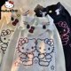 thumbnail image 2 of Sanrio-cárdigan con capucha de Hello Kitty para mujer, suéter holgado de gran tamaño, sudadera con estilo japonés, sudadera Kawaii Lolita, Yk2, 2 of 4