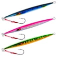 thumbnail image 1 of Goture Saltwater Jigs Fishing Lures,Vertical Slow Pitch Jigs Saltwater with Assist Hook, Glow Stick Lead Jig for Tuna Salmon,Luminous Lure Rattle Sound Jig,Deep Sea Jigging Lures80g100g150g200g250g, 1 of 7